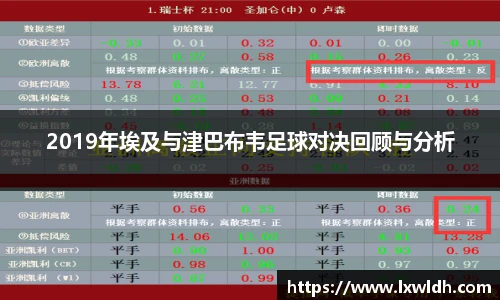2019年埃及与津巴布韦足球对决回顾与分析