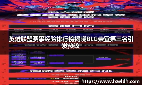 英雄联盟赛事经验排行榜揭晓BLG荣登第三名引发热议